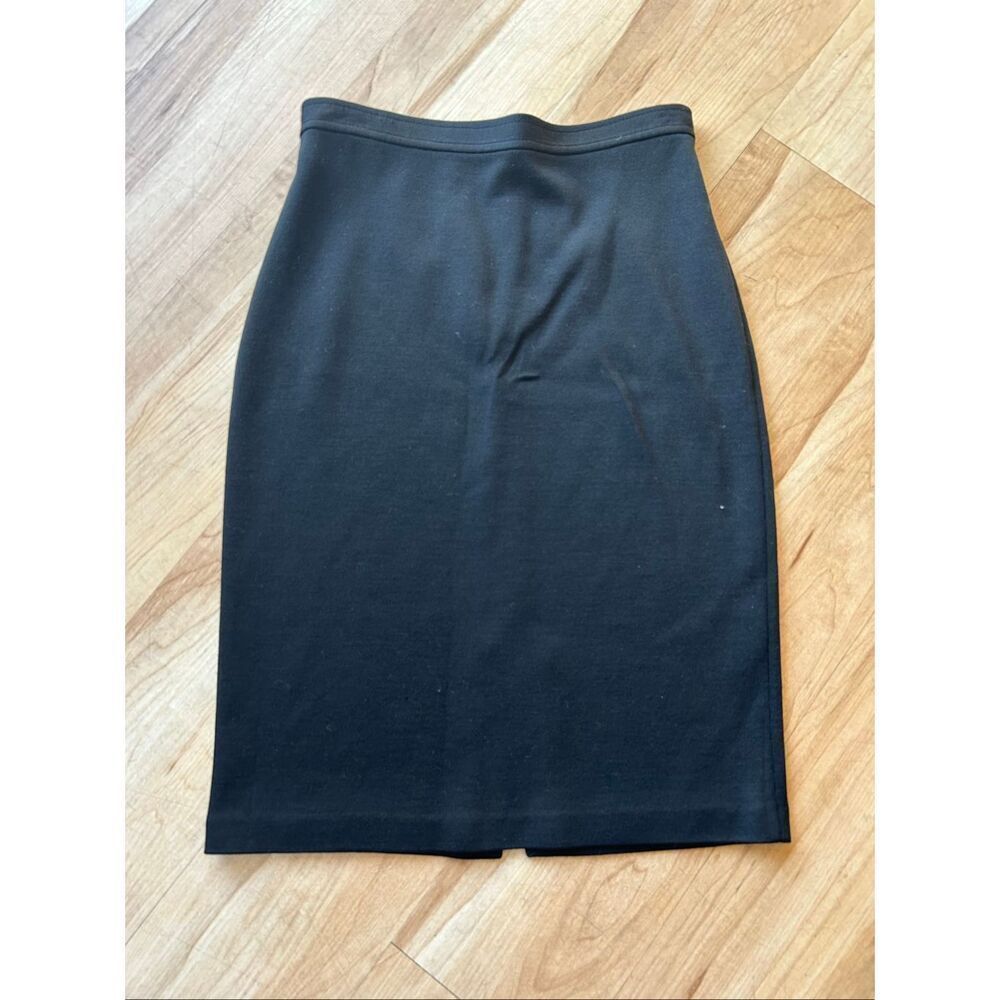 St. John Caviar Black Pencil Skirt